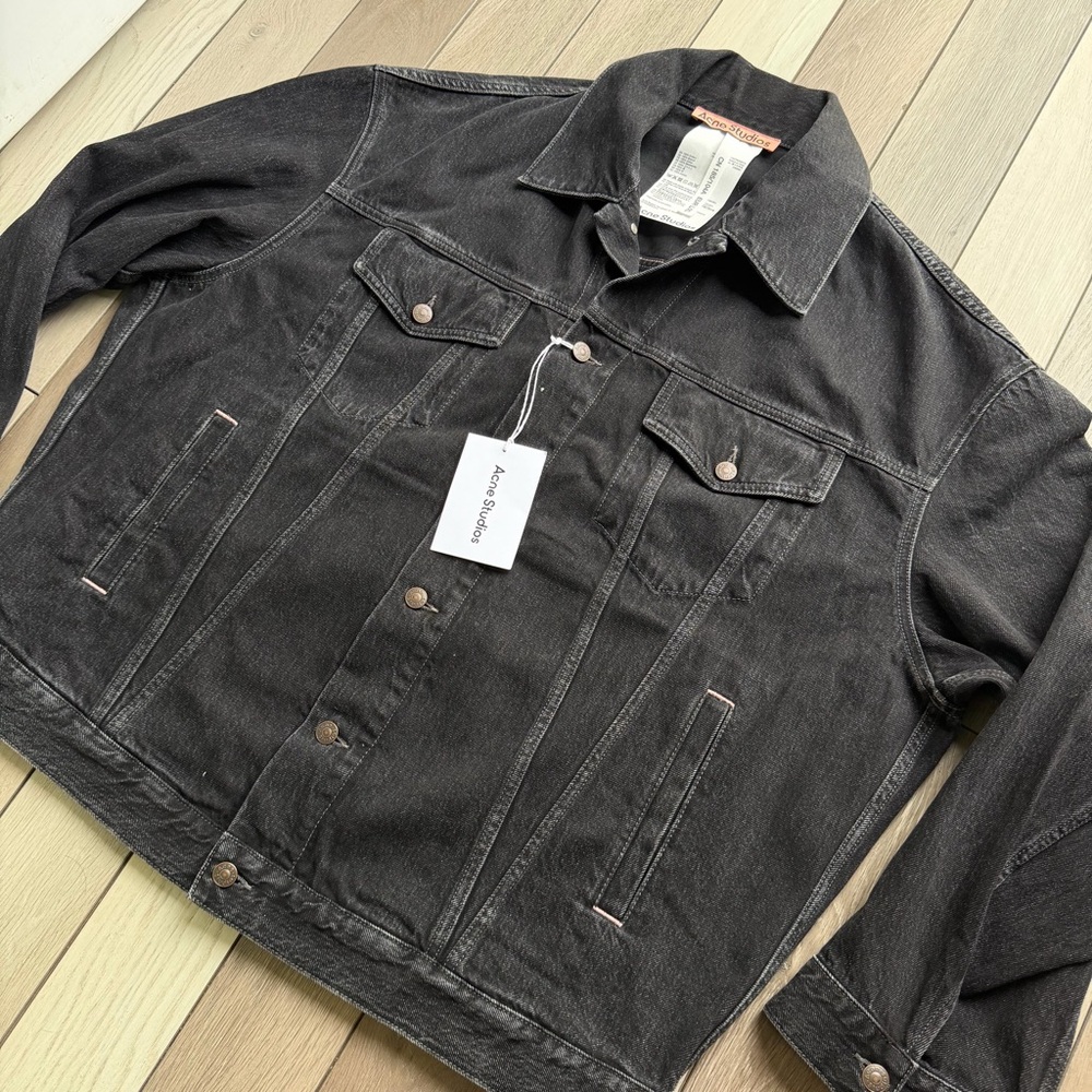 Acne Dark Denim Jacket - Picture 2 of 8